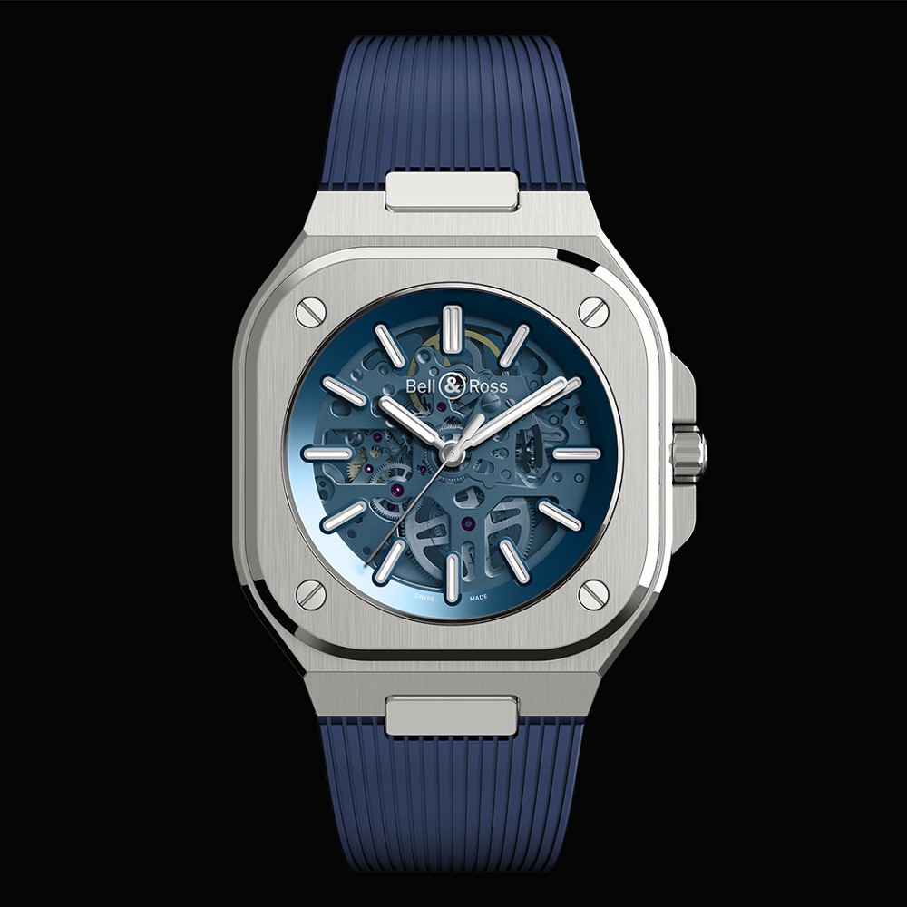 『新表』BellRoss推出BR05SkeletonBlue蓝色镂空腕表