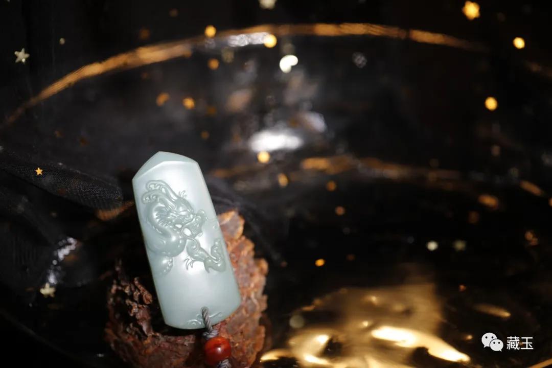 和田玉碧玉瓷蓝手串,和田碧玉瓷白料