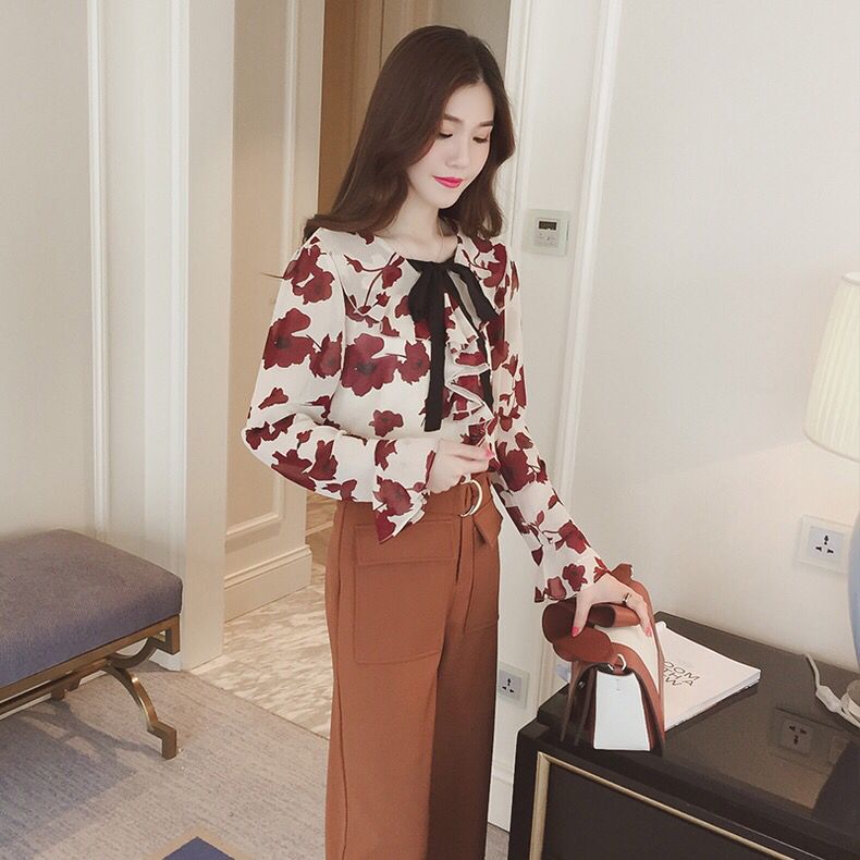 雪纺衫这样搭配简直神美了,显瘦减龄雪纺衫搭配裙子