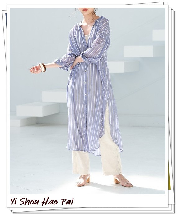 透明衬衫的时尚搭配20例，优雅出众