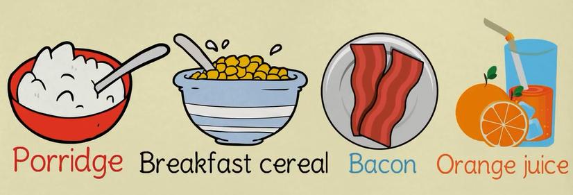 美食常用英语词汇大全,高效记英语单词食物