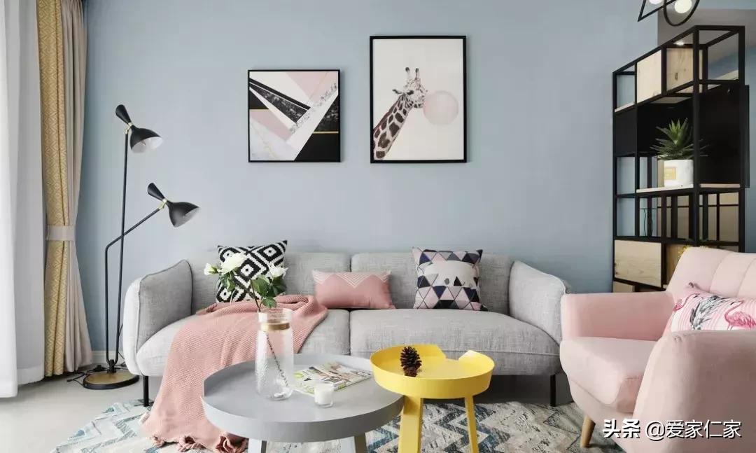 127平北欧三居室轻松惬意浪漫优雅,140平四房朝南北欧简约风格