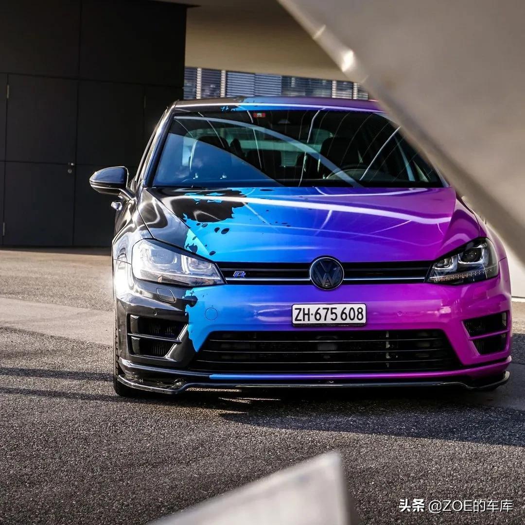 高尔夫7.5r-line车身涂装,大众高尔夫7什么颜色最洋气