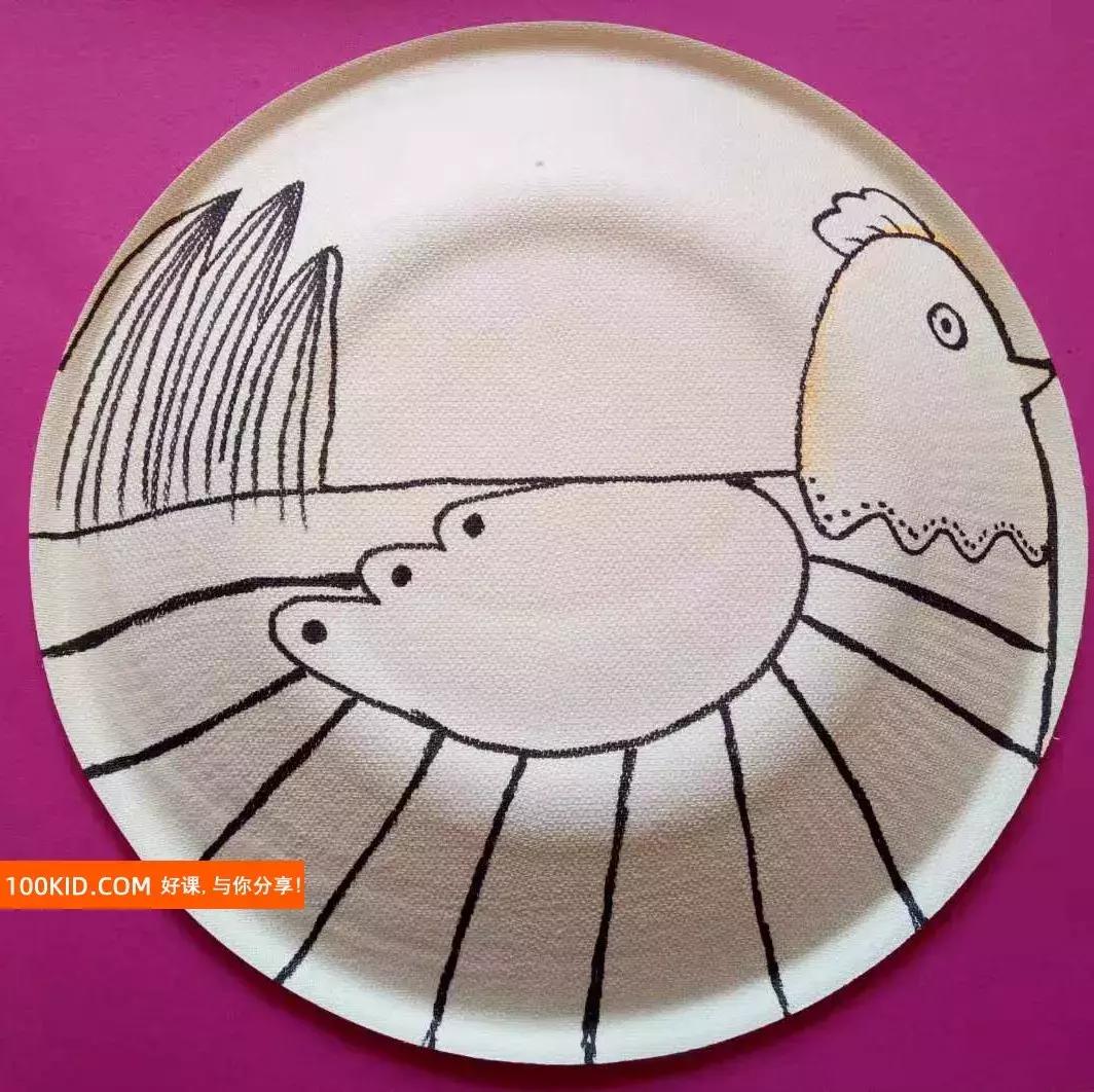 怎样画母鸡下蛋,儿童画画母鸡下蛋创意绘画