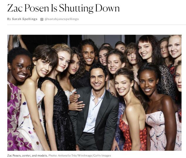 破产的辛德瑞拉ZacPosen！看来裙子再好看，人们买不起也没用