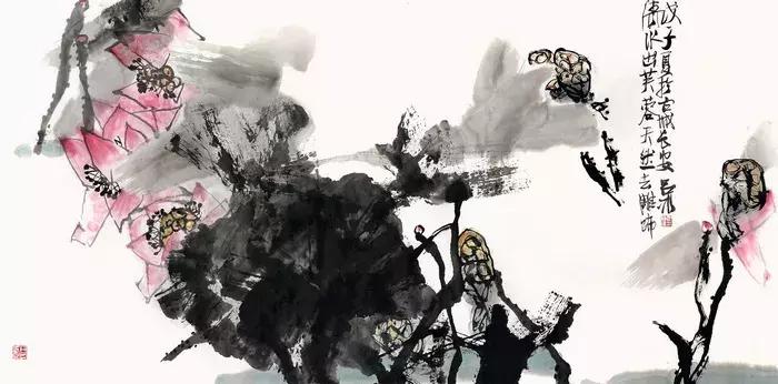 吕冰大写意花鸟画,吕冰大写意花鸟画寿桃