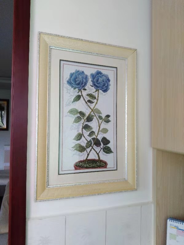 我家的十字绣六尺牡丹,我的十字绣