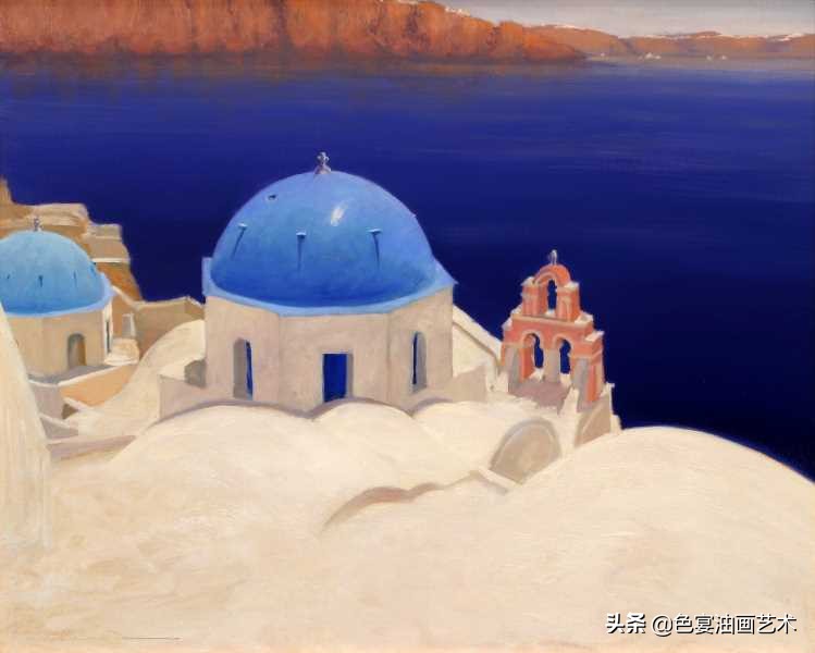 现代风景油画高清大图,后现代油画素材