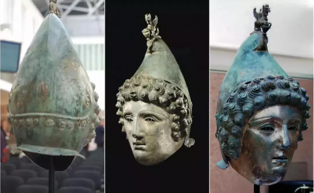 中世纪头盔和现代头盔对比,中世纪封闭式头盔