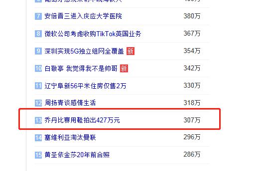 疯狂！乔丹因一双球鞋登央视新闻，上热搜榜第13名