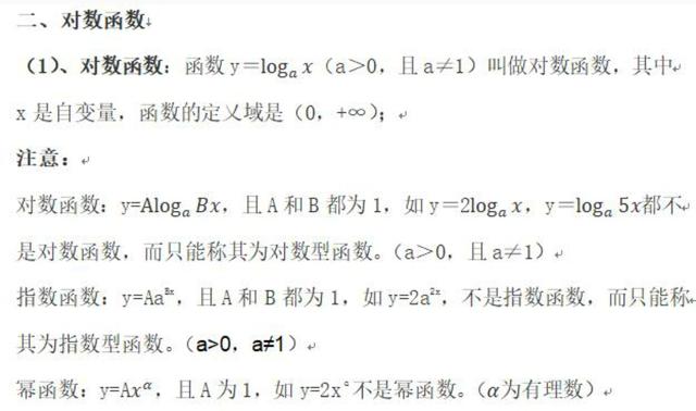 对数函数完整课,大一数学对数函数
