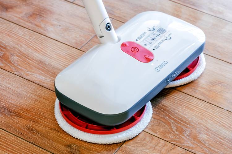 360多旋转免洗拖把慢动作拖地教程,无死角电动拖把