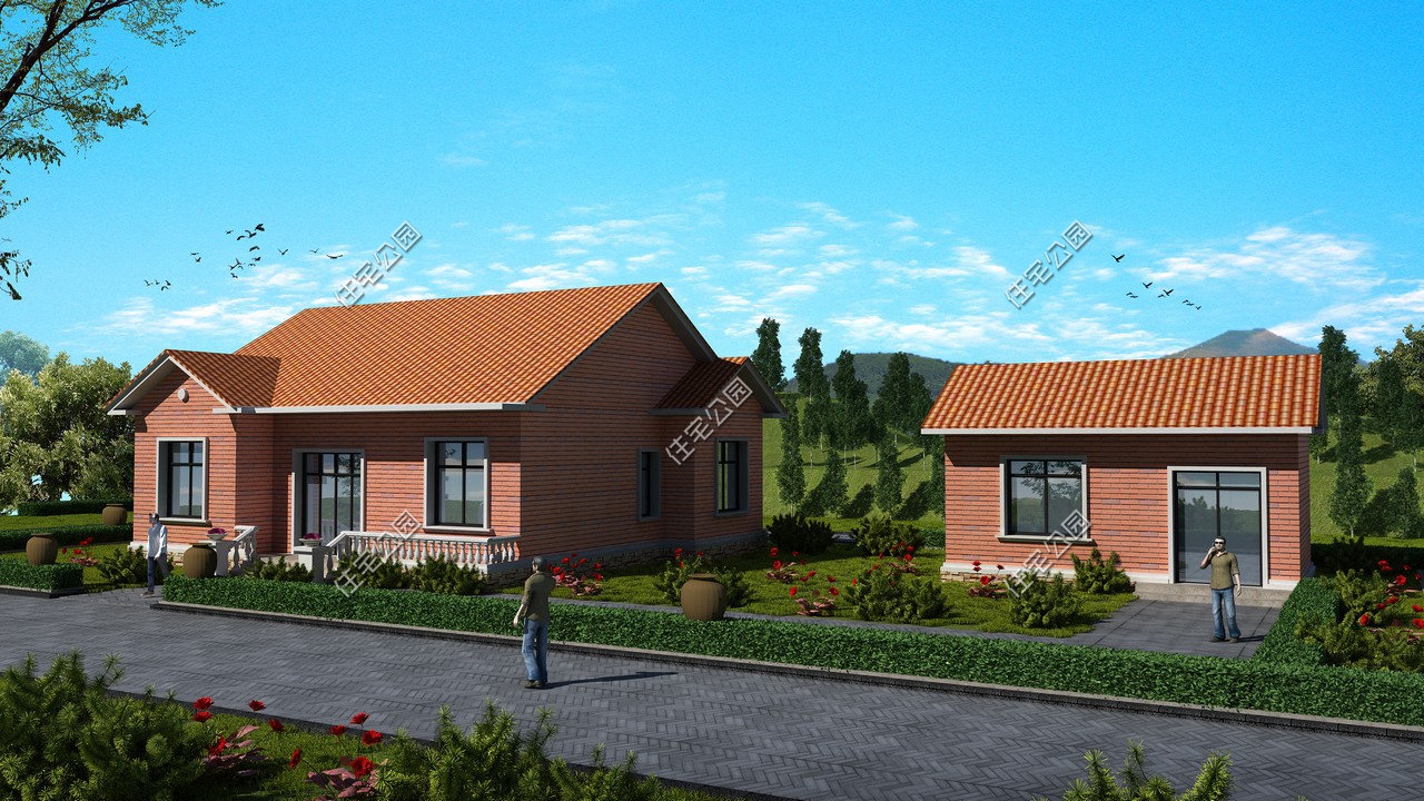 农村三层共400平米建房预算明细表,宅基地自建房一层半简单省钱