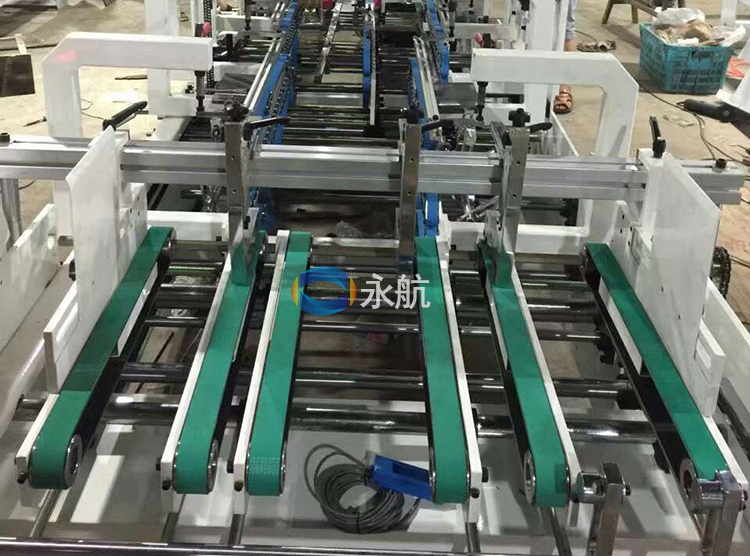 糊盒机输送带怎样调节,印刷厂粘盒机怎么调