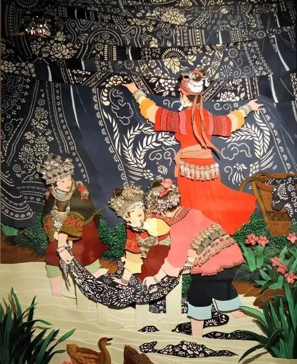 东北大姐剪纸被误认为是油画,东北民间美术剪纸