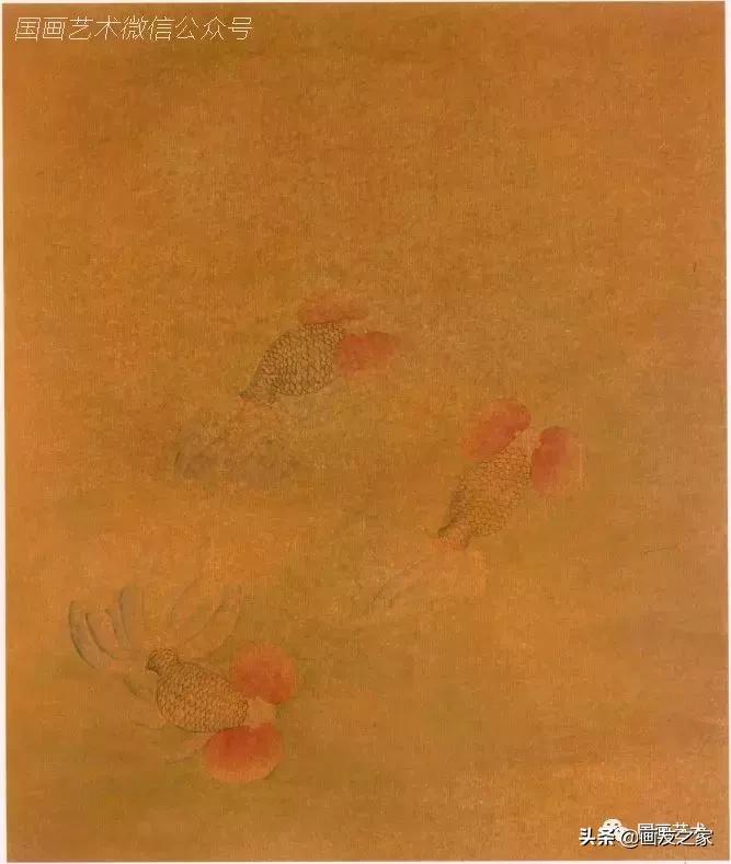 金鱼工笔国画精品欣赏,工笔金鱼图片大全大图