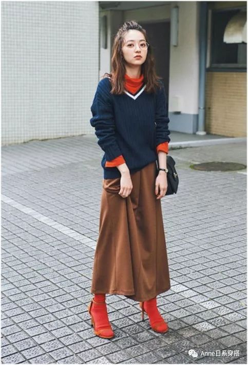 早秋盐系叠穿三件套,日系两件套秋装