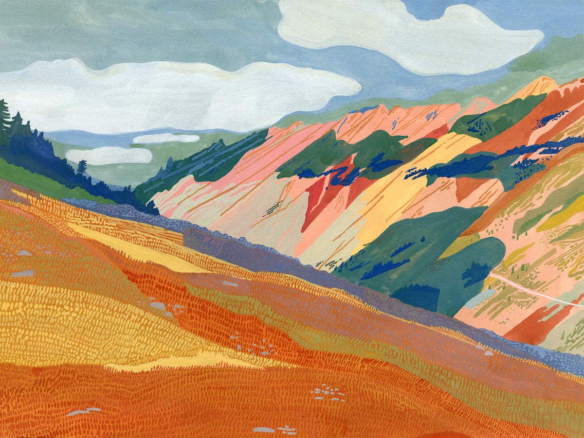 意境干净的水彩画,意境水彩画作品简单又漂亮