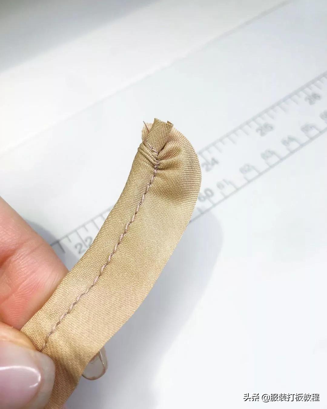 衣服直角小袢怎么做,才智服装技术