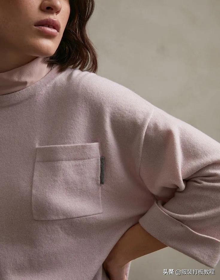 针织圆形口袋视频教程,针织开衫口袋怎么织