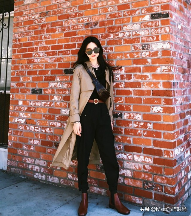风衣搭配马丁靴好看吗,风衣鞋子搭配马丁靴还是老爹鞋