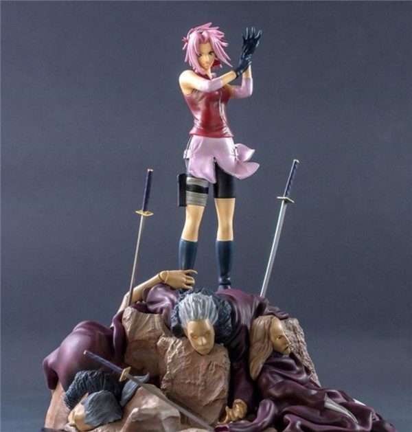 2200元*春买**野樱手办,看脸以为是盗版,脚下细节证明不是