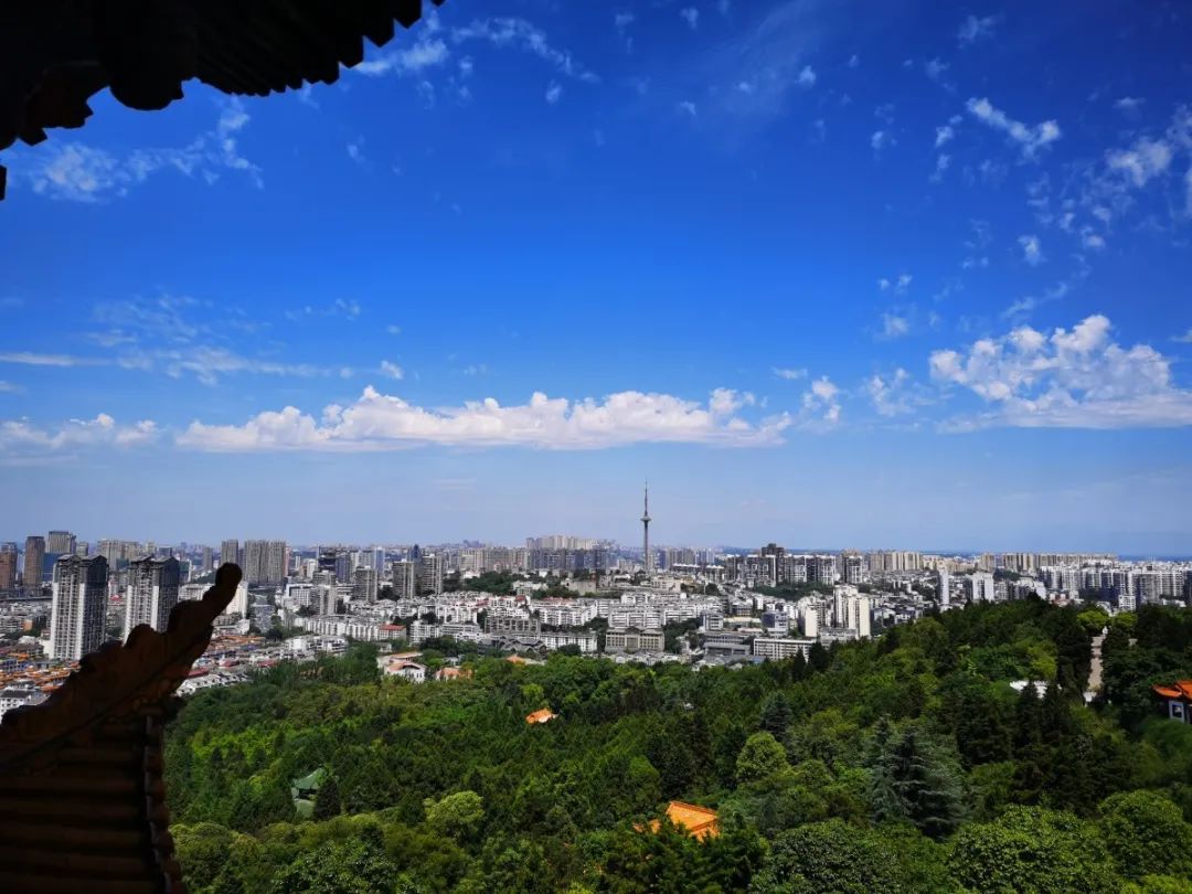 登上富乐山山顶看绵阳美景,登高赏菊富乐山