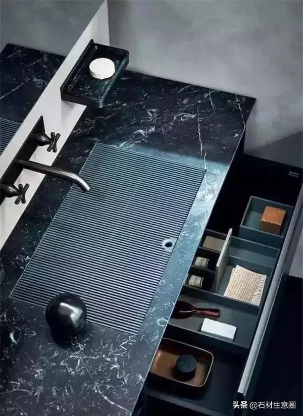 洗手池深色台面大理石发白,洗手池发白怎么去除