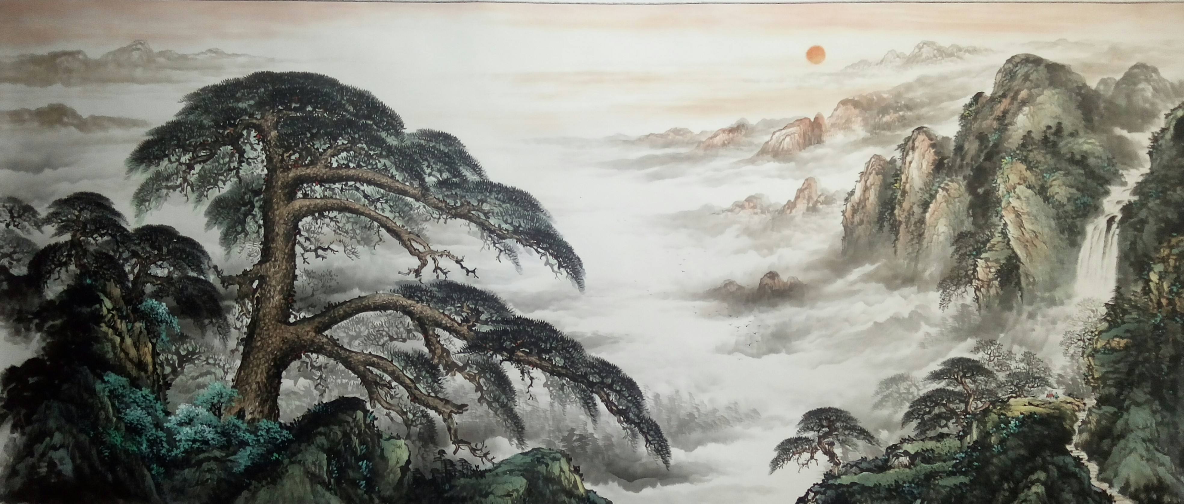 一幅绝美的水墨画,十大绝美水墨山水画