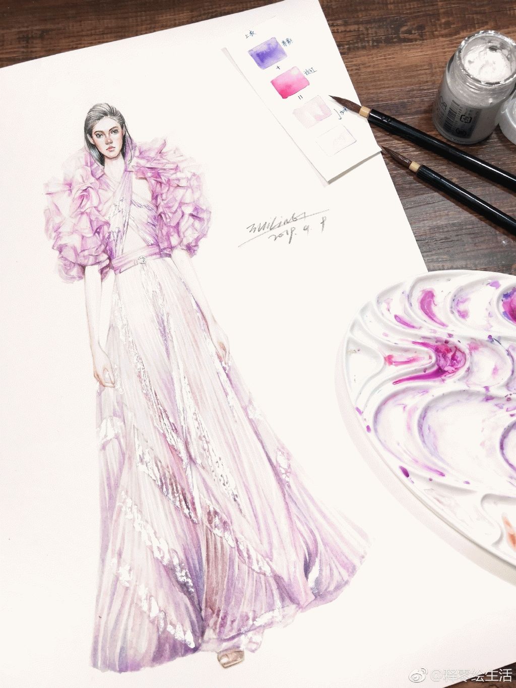 教你画衣服设计图,设计衣服手绘画简单教程整套