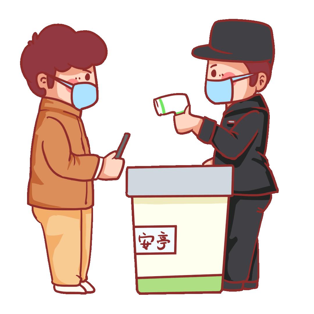 他们坚守在疫情防控一线,防控疫情他们在风雪中坚守