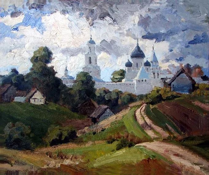 西欧大师画家的风景油画作品,卢卡斯风景油画作品