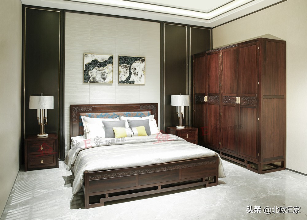 北欧轻奢榫卯结构书柜,北欧e家意式极简