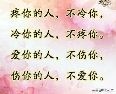 疼你的人永远不会冷你,疼你的人不会冷落你