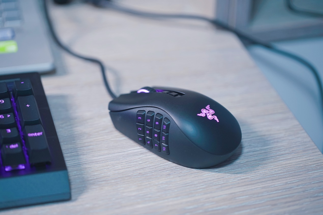 雷蛇那伽梵蛇左手版有线鼠标,razer雷蛇鼠标标准版测评