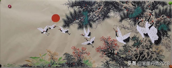 传统国画十大境界,传统狮子滚球国画