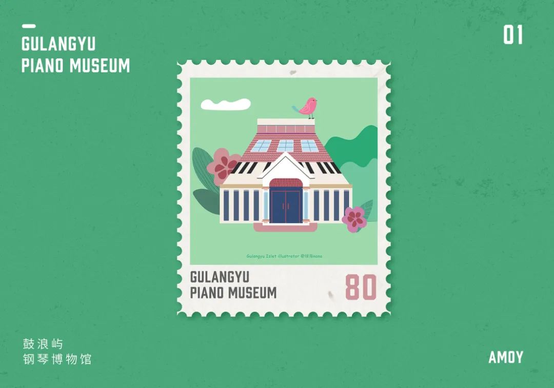 鼓浪屿景点地图全图,厦门鼓浪屿手绘地图