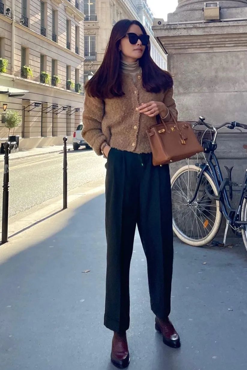 秋冬不露脚踝穿法火了,今年冬天流行九分裤露脚踝穿法