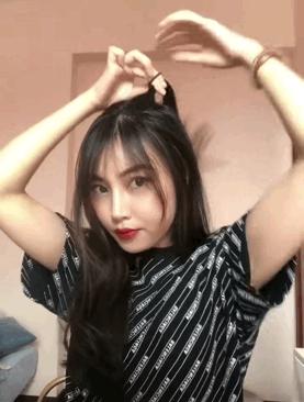 又酷又帅气的发型高马尾,复古发型女生港风长马尾