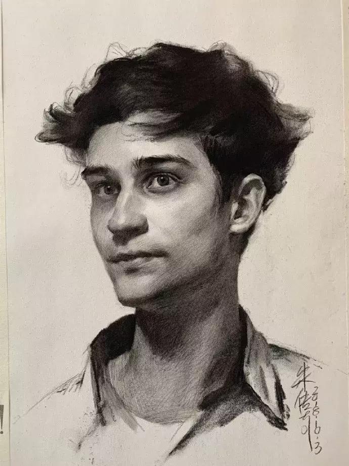 央美状元朱传奇素描,央美朱传奇