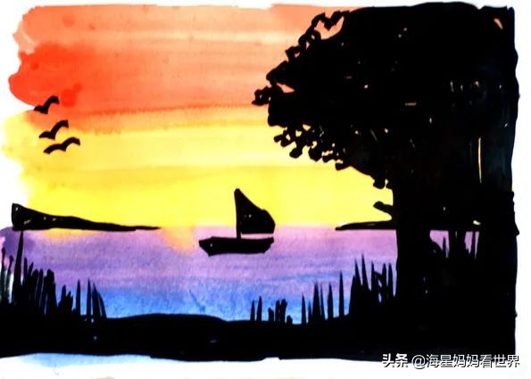 蜡笔油画棒画法,超简单的油画蜡笔素材教程