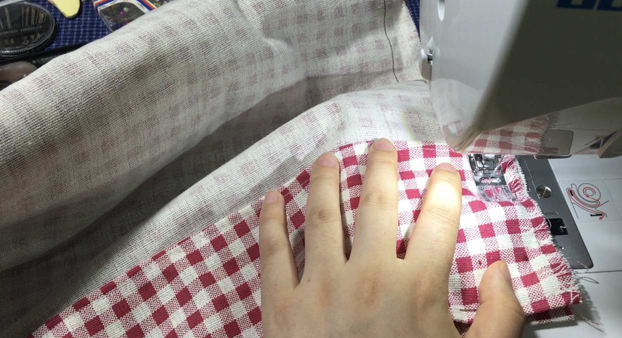 手工制作圆形枕头套,花边圆形枕头制作教程