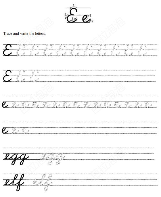 英文26字母连笔字帖,英语字母书法入门基础教程