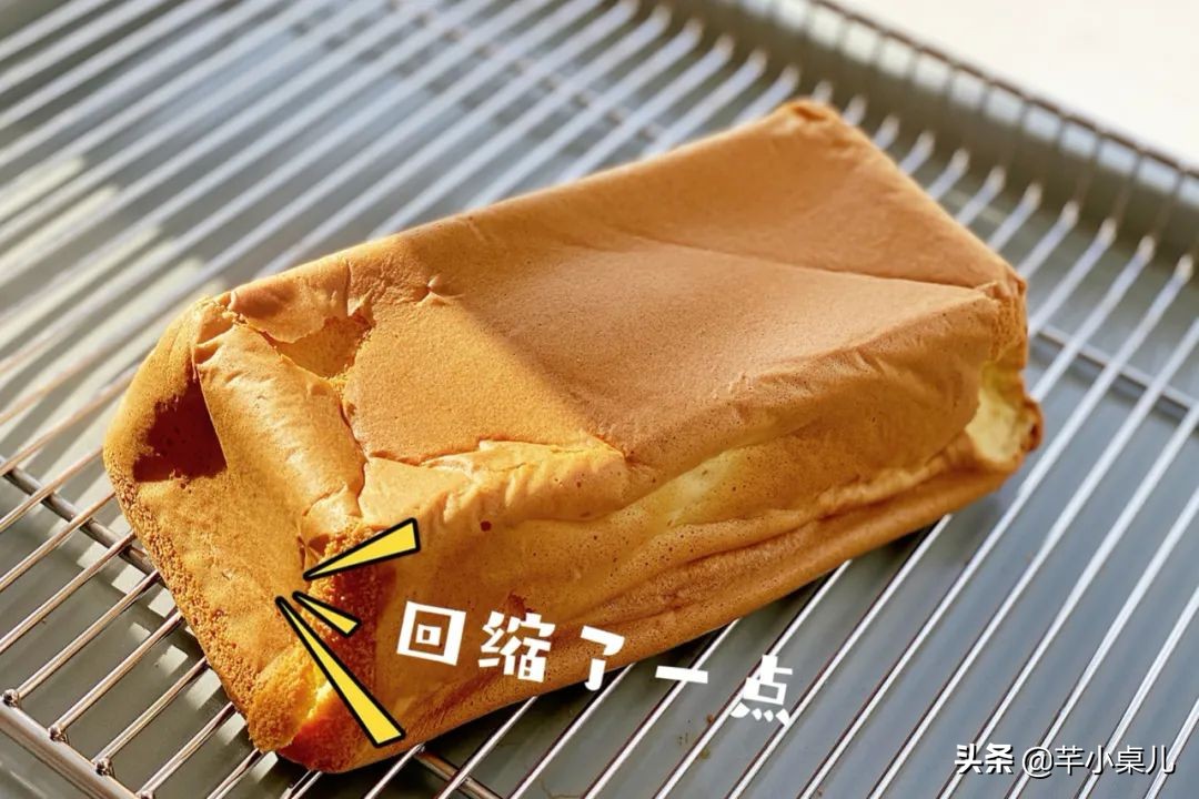 古早蛋糕慢速教程,八寸古早戚风蛋糕翻车