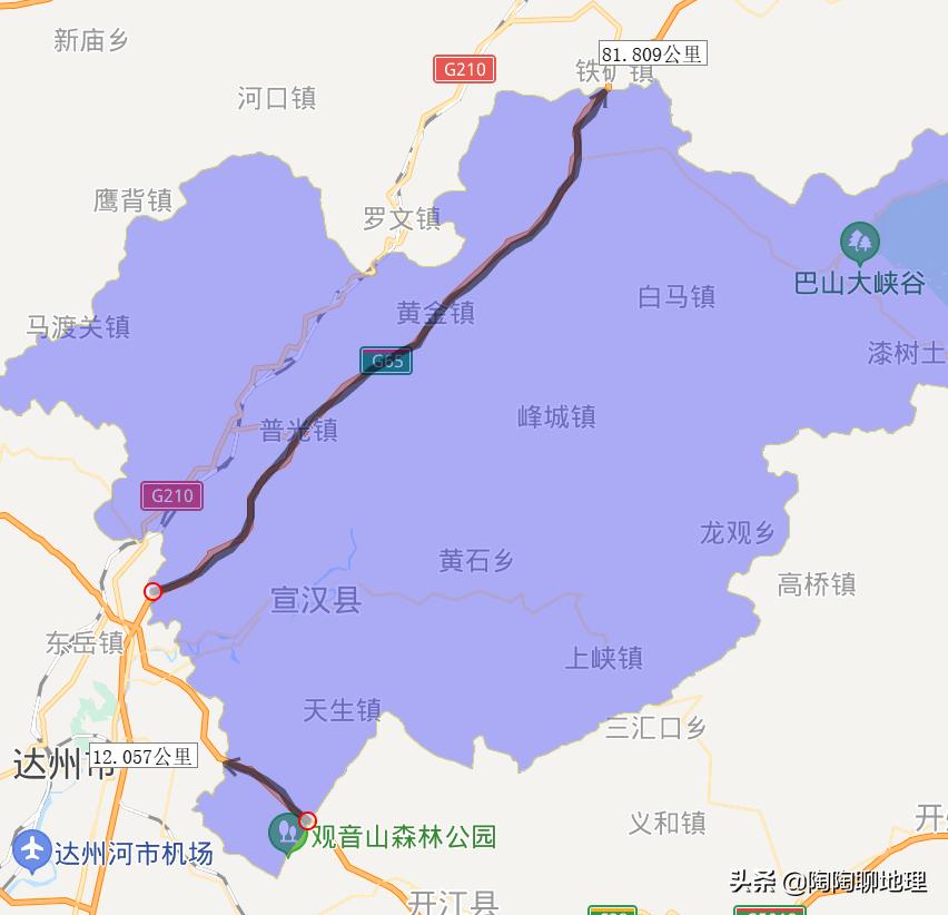 达州高速2020,达州各区县高速公路里程