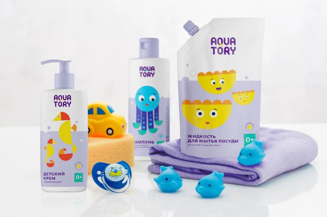 这5组利用IP形象结合产品的婴幼儿洗护包装，很萌！