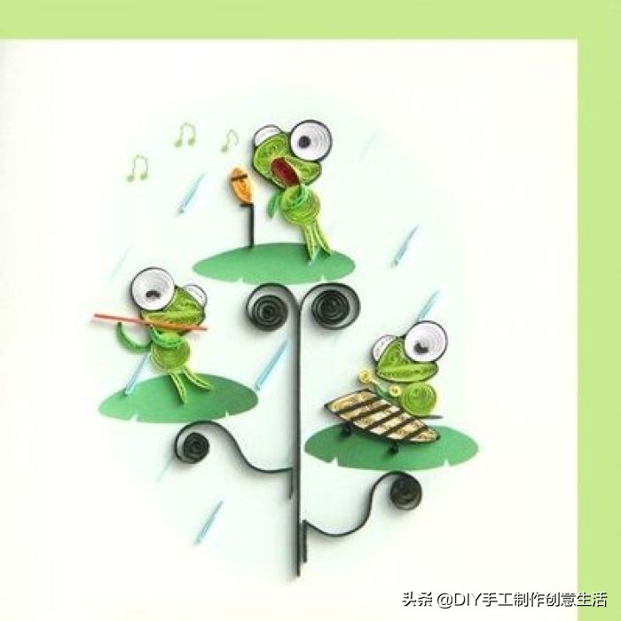 建党100周年衍纸亲子手工作品,幼儿衍纸手工作品介绍