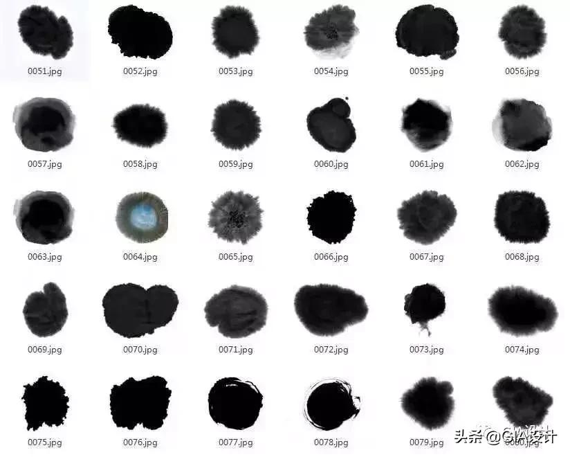 水墨风水海报手绘教程图片,水墨质感的中国风海报ps