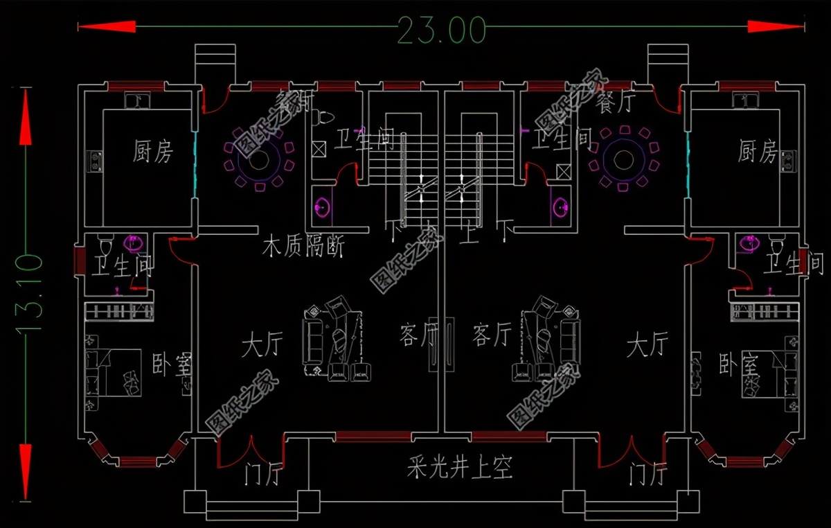 农村自建别墅推荐180平双拼,农村自建房六开间兄弟双拼