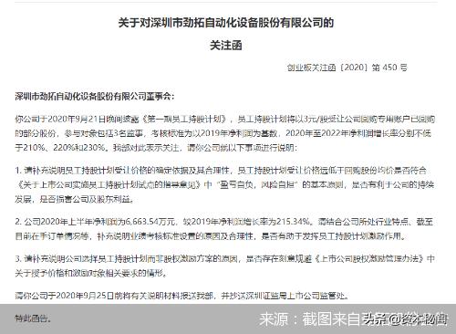 劲拓股份合理吗,劲拓股份员工持股计划